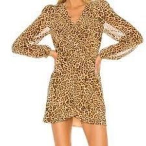 Lovers + Friends Ajax Mini Dress Cheetah Leopard Print M